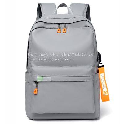 Anti Theft Slim Durable Laptops Backpack With USB Charging Port Water Resistant