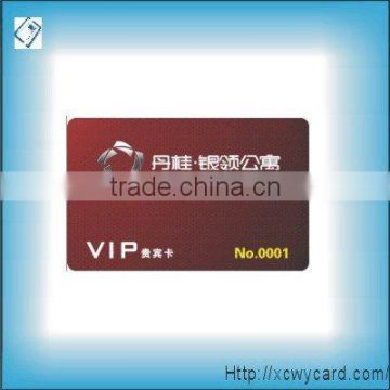 VIP card with golden hot stamping