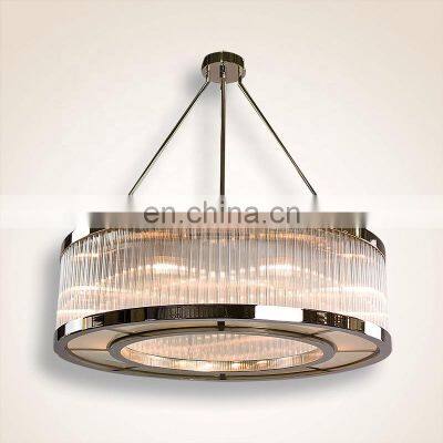 high quality modern indoor decoration luxury custom hotel led round chandelier light