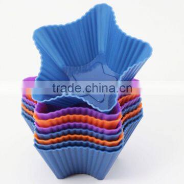 Resuable and Eco-friendly baking silicone cake cup moulds