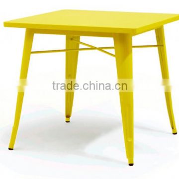 hot sale yellow color metal high table by Xavier pauchard for dining room