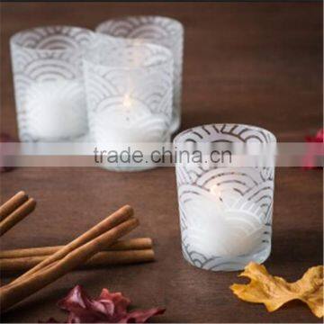 Frosted Mini Mason Jar Candle Holders / Candle Jar/ Glass Vases / Glass Wedding Centerpieces, photo-2