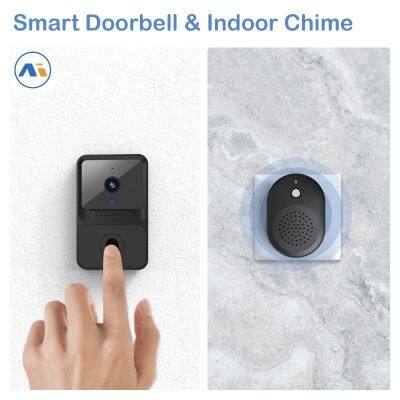 Smart Intercom Home Security Doorbell HD 480P Smart Video Camera Door Phone Remote Smart Doorbell With 2.4GHz Wifi