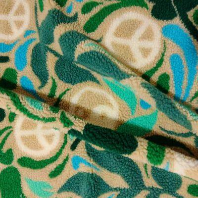 100% Polyester Jacquard Sherpa Fleece Fabrics Faux Fur Fabrics Artifical Fur Plush
