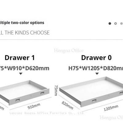 Archivador de mapas y dibujos de acero laminado en frío espesado, duradero y resistente al desvanecimiento, con múltiples cajones y correderas antirruido para una organización eficiente de la oficina photo-4