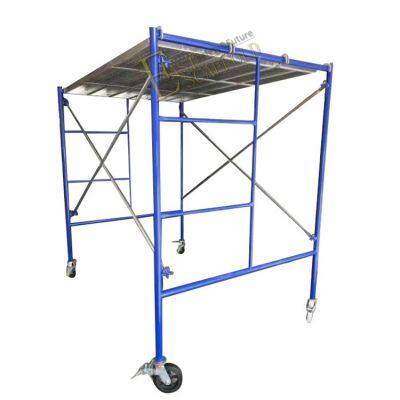 Construction Powder Coated/Hot Dip Galvanized Mobile Guard Rail H Frame Scaffolding Set photo-3