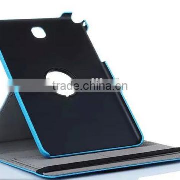 For Samsung Galaxy Tab A PLUS T550 PU Rotation Case Cover blue