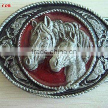 A 3D house France-style belt buckles