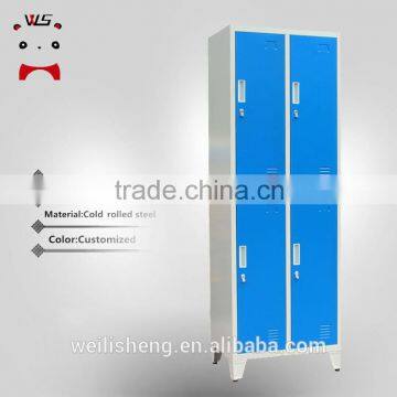 Luoyang WLS Metal Morden Locking Storage Lockers With 4 Doors and Legs