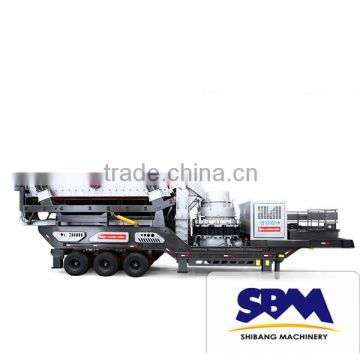 SBM high performance and low price mobile cone crusher for Goldmine