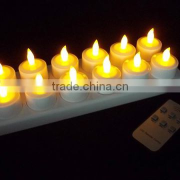 wholesale set of 12 rechargeable mini led tealight candles