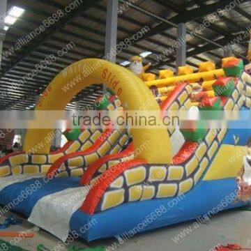 Top Quality Inflatable Pvc Slide Custom Factory, Cheap Inflatable Water Slide With Pool