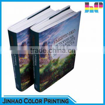 Full color round spine hardcover book printing