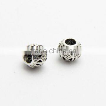 Factory Offer Big Hole Zinc Alloy Beads, DIY Anti-silver Big Hole Metal Beads for Bracelets and Necklace photo-5