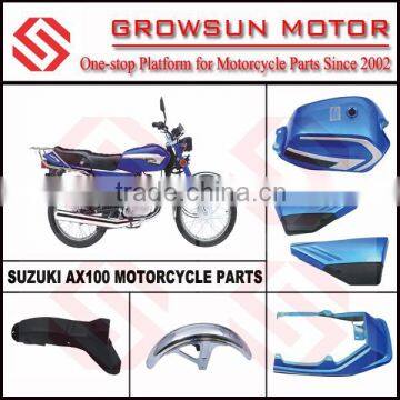 Suz. AX100 Motorcycle Parts, Fuel Tank, Side Cover, Rear Cover photo-1