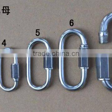 Mini decorate stainless steel carabiner screw hook
