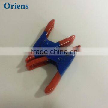 iron spring clamp with blue rubber