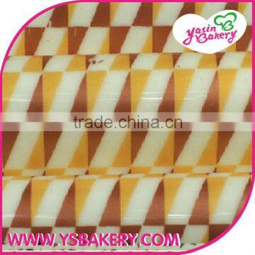 Diagonal Triangle Chocolate Transfer Sheets