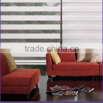 QINGMIAO Brand Horizontal Pattern and Polyester Material Plain Color Zebra Blinds Fabric