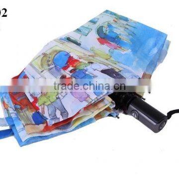 New Castle Pattern Printing Umbrella Custom Full Print Gift Umbrella photo-4