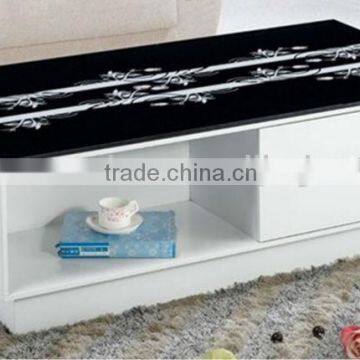 wholesale MDF high gloss metal coffee end table TA-034