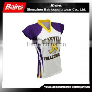 100% Polyester Dry Fit Women Volleyball Uniform Designs for Men