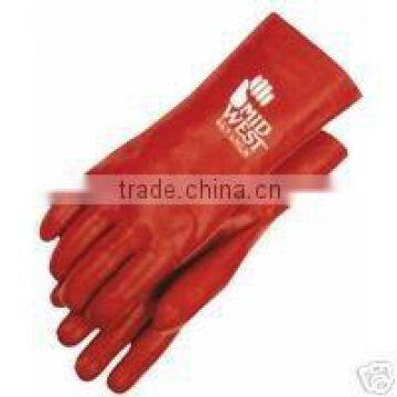 red pvc glove/pvc gloves for industrial use