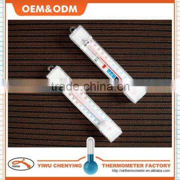 Household interior fridge/freezer plastic thermometer with hook red kerosene and white housing cheap price accurate temperature