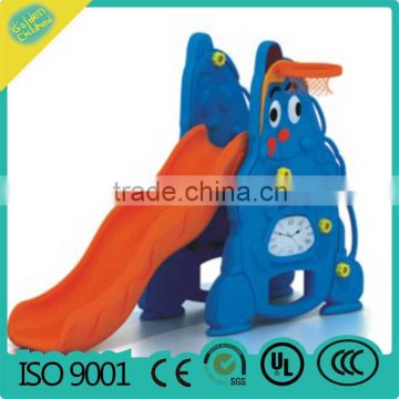 combined child slide with basket , outdoor plastic slide