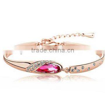 New Arrival 18K Rose Gold Crystal Alloy Bangle                        
                                                Quality Choice