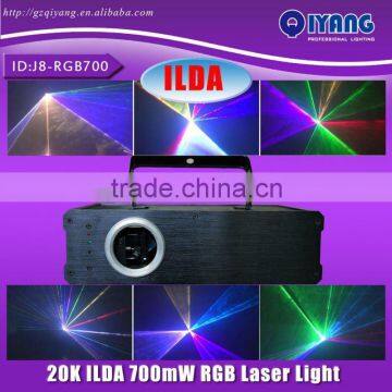 J8-RGB700 700mw 20K ILDA CLASS IIIB animation effect laser rgb light