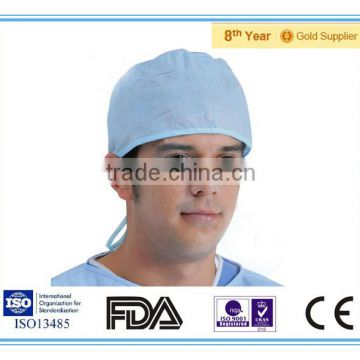 Disposable Non-woven Doctor Cap/Surgical Cap With Tie On in CE,FDA Standard