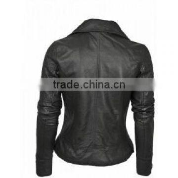 2015 WOMEN'S BIKER STYLE 100% LEATHER JACKET STEAMPUNK GOTH photo-2