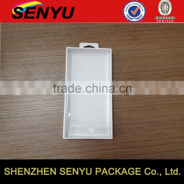 White PHINE CASE packaging with plastic window, fancy folding custom storage box packaging