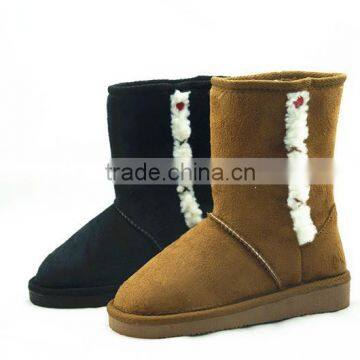 lovely fur kids warm winter snow boots