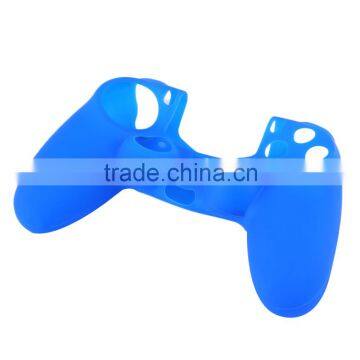 black blue red Soft Silicone Rubber Gel Skin Non-slip Case Cover for PS4 Controller