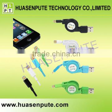 For Phone Charging and Data Transfer, Dual Side Retractable USB Cable, Pull USB Cable