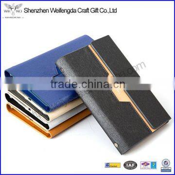 high quality pu leather notebook hardcover ring binder