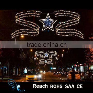 led street decor arch motif light outdoor christmas decoration waterproof lights S shape and stars lights holiday decor
