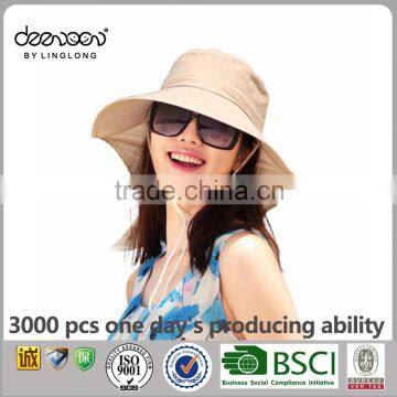 Summer Women Fabric Sun Visor Wholesale Women Hat Cap Bucket Hat