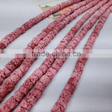 Natural Coral Dyed Beautiful Color Loose Cylinder Beads photo-4
