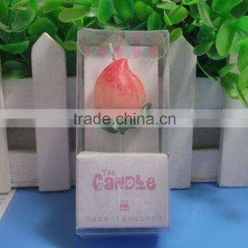 scented candles decorated/decorative fruit shape candle peach shape scented art candle