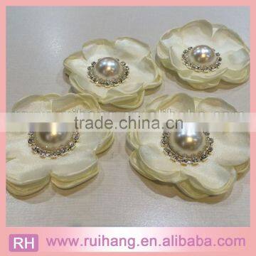 flower bulk rhinestone brooch samall brooches for wedding invitation