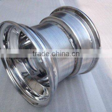 10" Polished Normal Edge Aluiminum Spun Lightweight Standard Rims