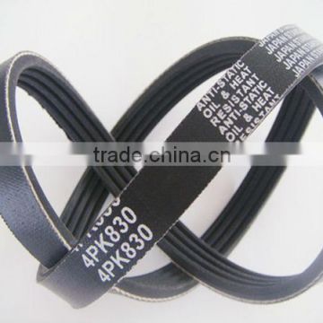 high quality ribbed pk v belt 4pk830