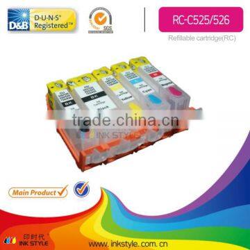 Inkstyle Refillable Cartridge for Canon IP4850 MG8150 MG6150 MG5250 MG5150 PGI-525