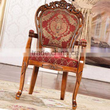 Bulk sell durable solid wood dining arm chairs for dining room