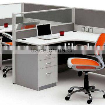 New design modern 2 person steel frame modular office workstation