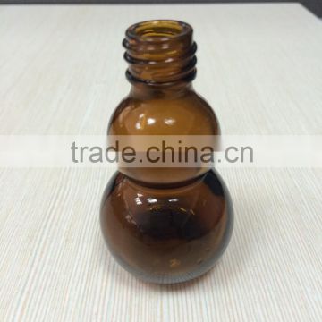 30ml amber calabash shape glass essential oil bottles