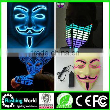 usa flashing merry christmas custom Favorites electric face mask